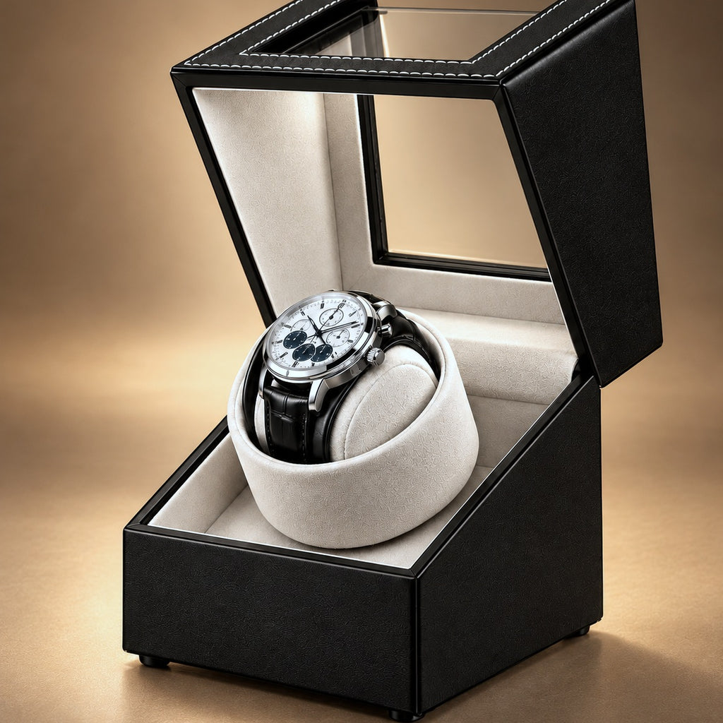 Remontoir Simple pour 1 montre, couvercle ouvert