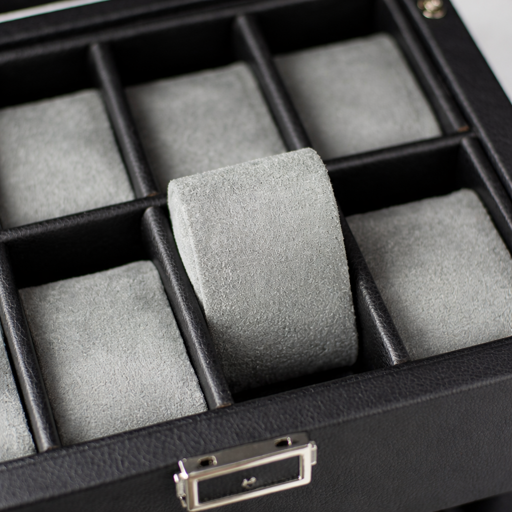 Coffret Remontoir 2 Remontoirs + Rangement 8 Montres — Coloris: Noir, vue 3